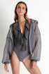 Shan Mia Plunging mesh one-piece
